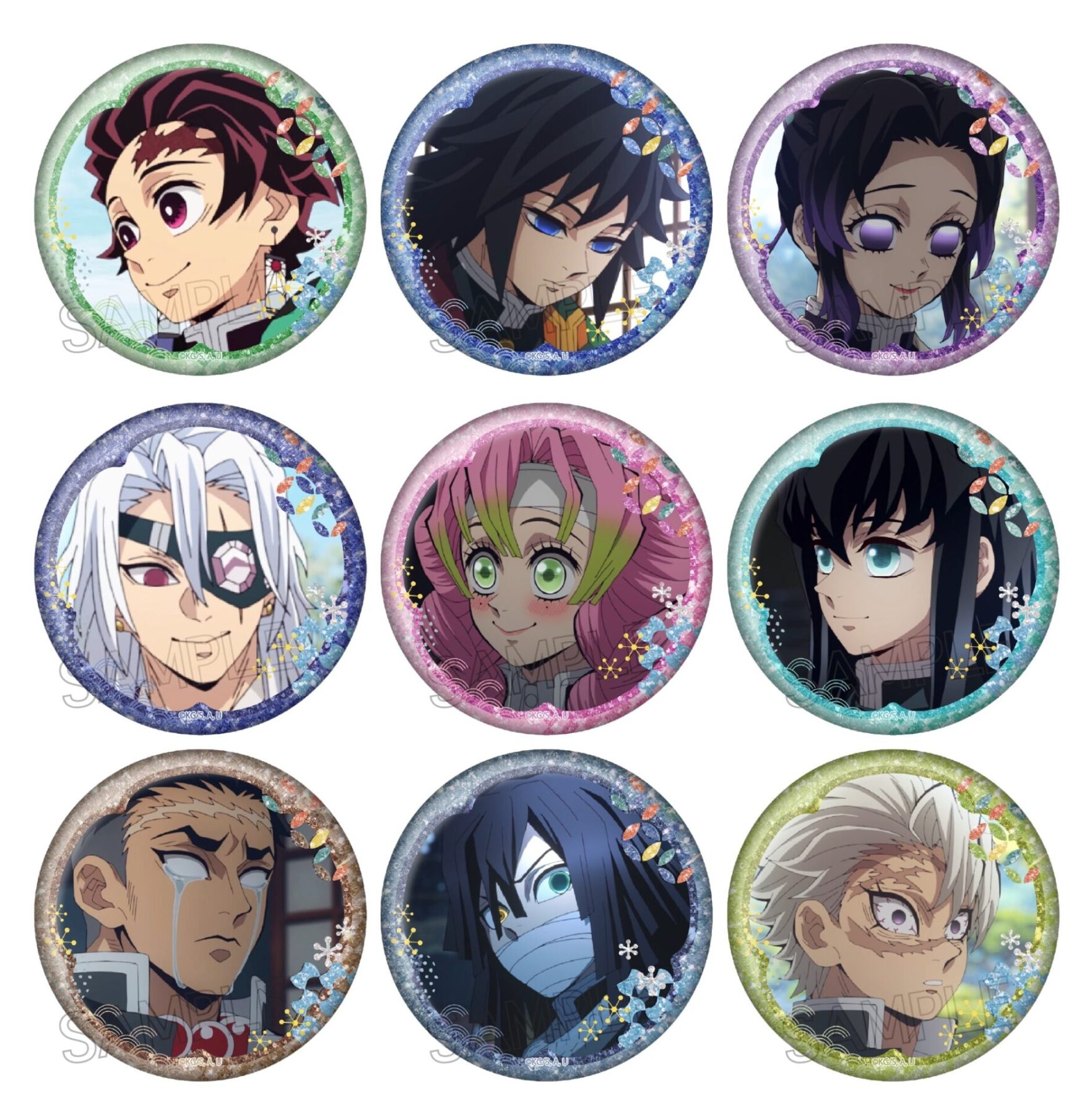 鬼滅の刃 グリッター缶バッジ Vol.2 - 株式会社ツインクル