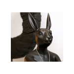 ギャングスターラビット ブラック デコフィギア - オブジェ・置物の