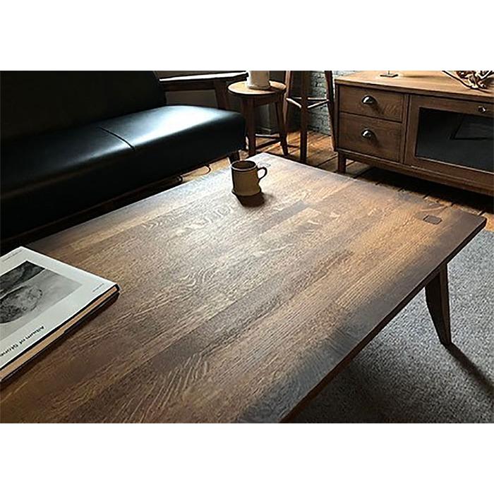 こたつ こたつテーブル テーブル 120cm 長方形 無垢 ブラウン 高級感