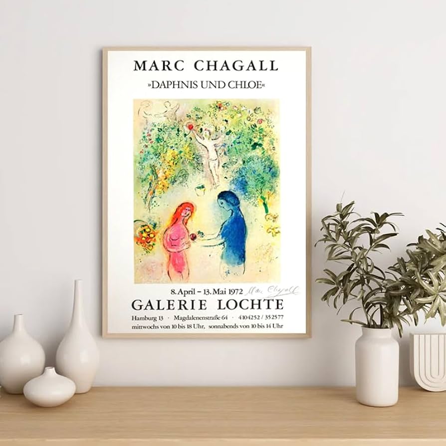 Amazon.co.jp: マルクシャガールポスターダフニスとクロエプリント