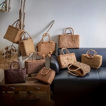 Amazon | [アート アンド クラフトワークス] 山葡萄 バッグ M字編 立