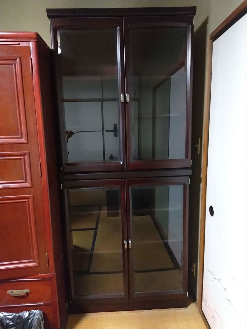 ダークブラウン 木製 ガラス扉本棚 200cm 上下分離可 ダークブラウン 木製 ガラス扉本棚 200cm 上下分離可 楽天市場】ガラス